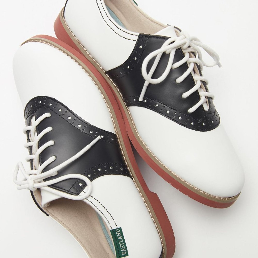 Eastland Women's Sadie Oxford Black & White Size 8